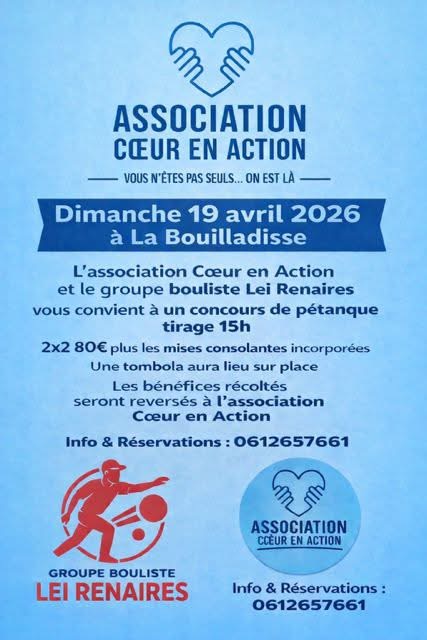 [Association cœur en action] Concours de pétanque